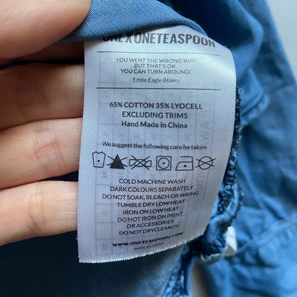 One X One Teaspoon BAHAMA TUX Oversized Shirt Sz XS - Picture 8 of 11